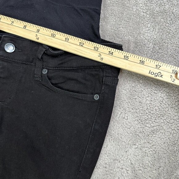 Blanqi Women's Tummy Support Distressed Fray Hem Maternity Jeans Size 2 Black - Picture 7 of 10